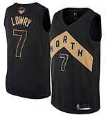 Raptors 7 Kyle Lowry Black 2019 NBA Finals City Edition Swingman Jersey,baseball caps,new era cap wholesale,wholesale hats